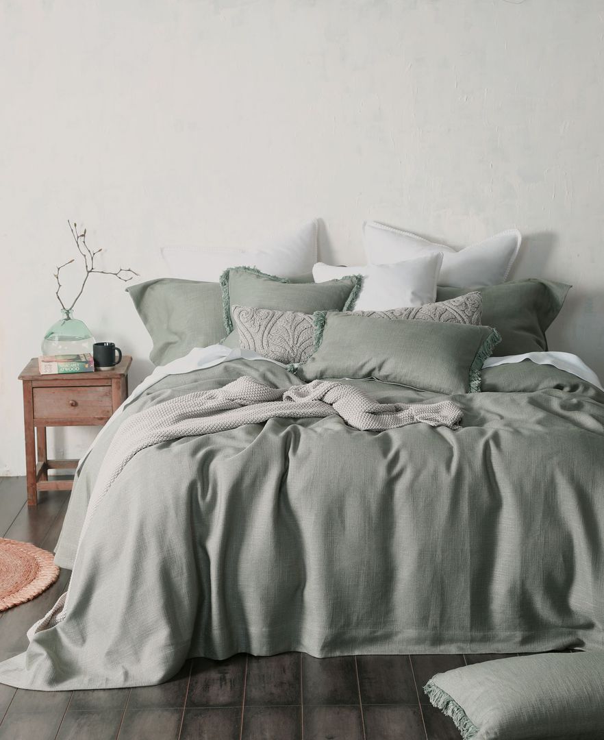 MM Linen - Crozet Bedspread Set - Sage image 2